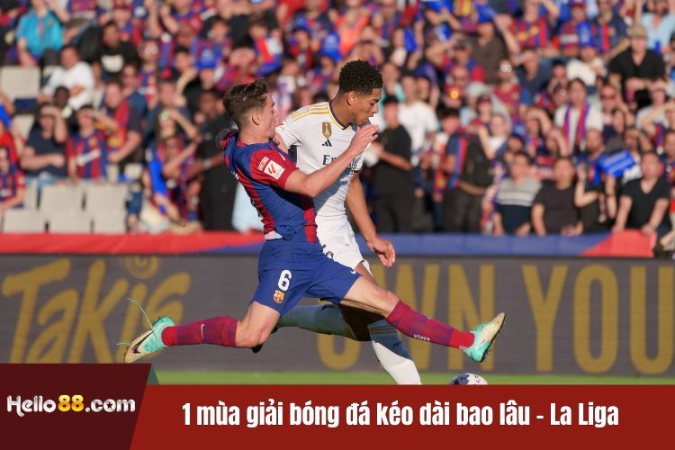 1 mùa giải bóng đá kéo dài bao lâu - La Liga