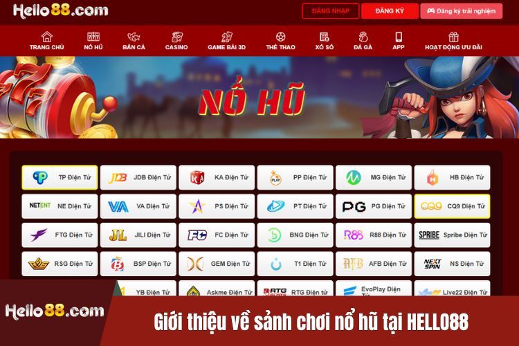 Giới thiệu về sảnh chơi nổ hũ tại HELLO88