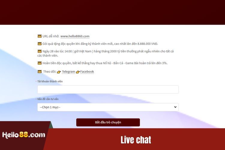 Live chat